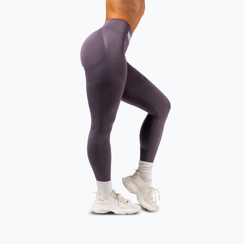 Легінси для тренувань жіночі NEBBIA Flow Seamless Push-Up dark grey 4