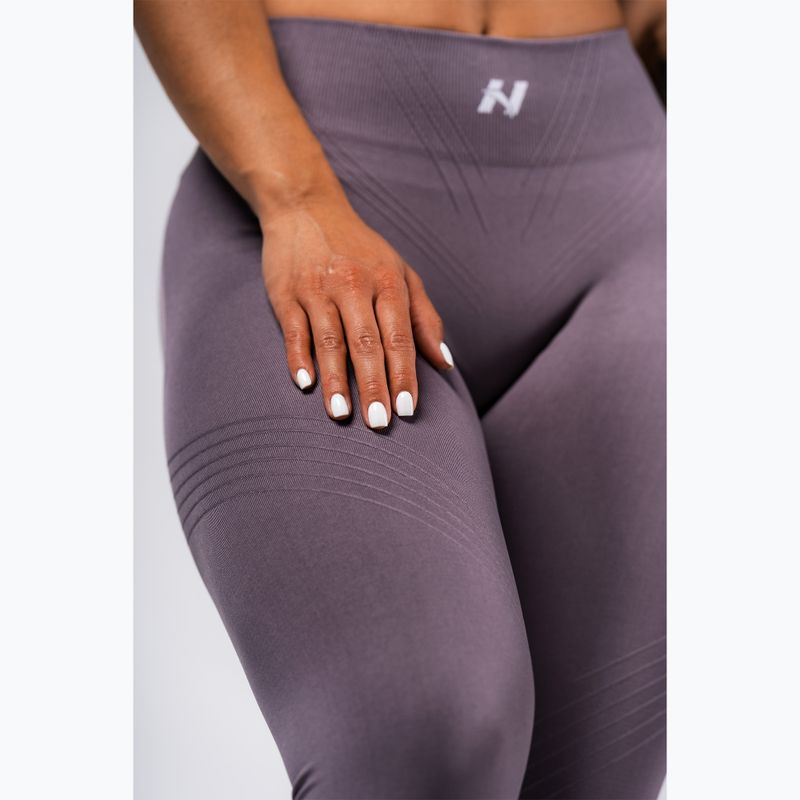 Легінси для тренувань жіночі NEBBIA Flow Seamless Maximum Push-Up dark grey 4