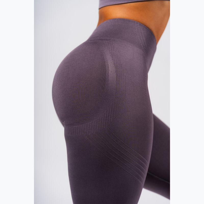 Легінси для тренувань жіночі NEBBIA Flow Seamless Maximum Push-Up dark grey 6