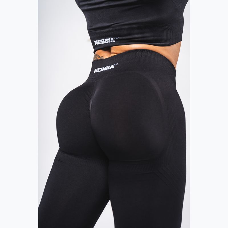 Легінси для тренувань жіночі NEBBIA Flow Seamless Push Up Black 5
