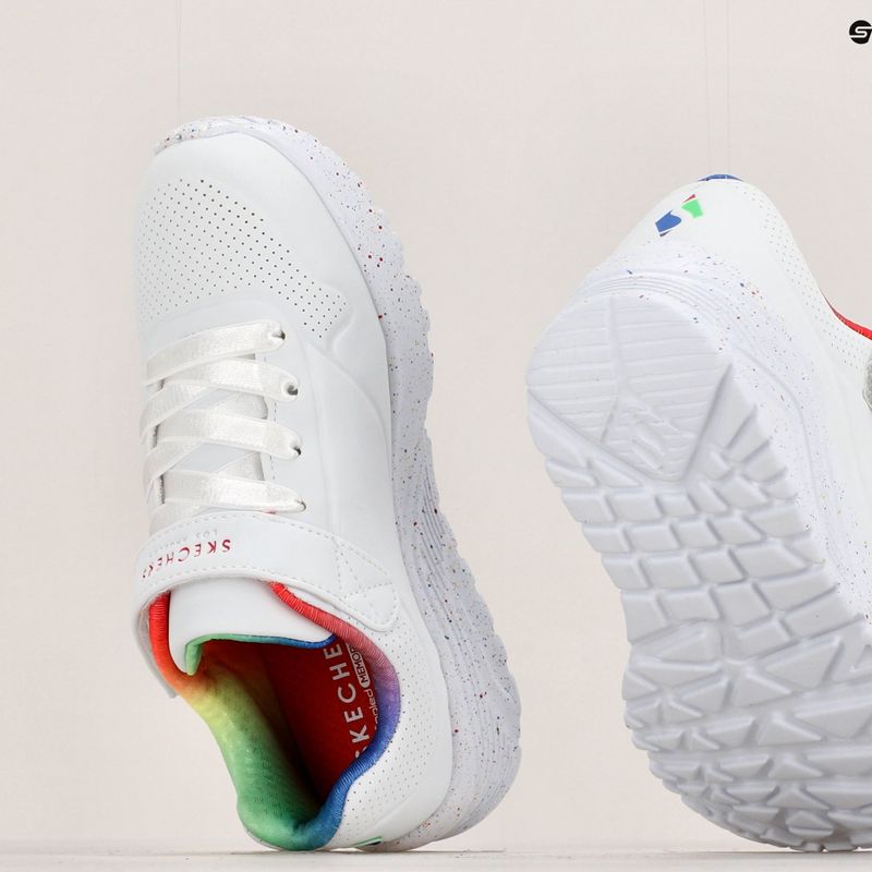Дитячі черевики SKECHERS Uno Lite Rainbow Specks білі/мульти 18