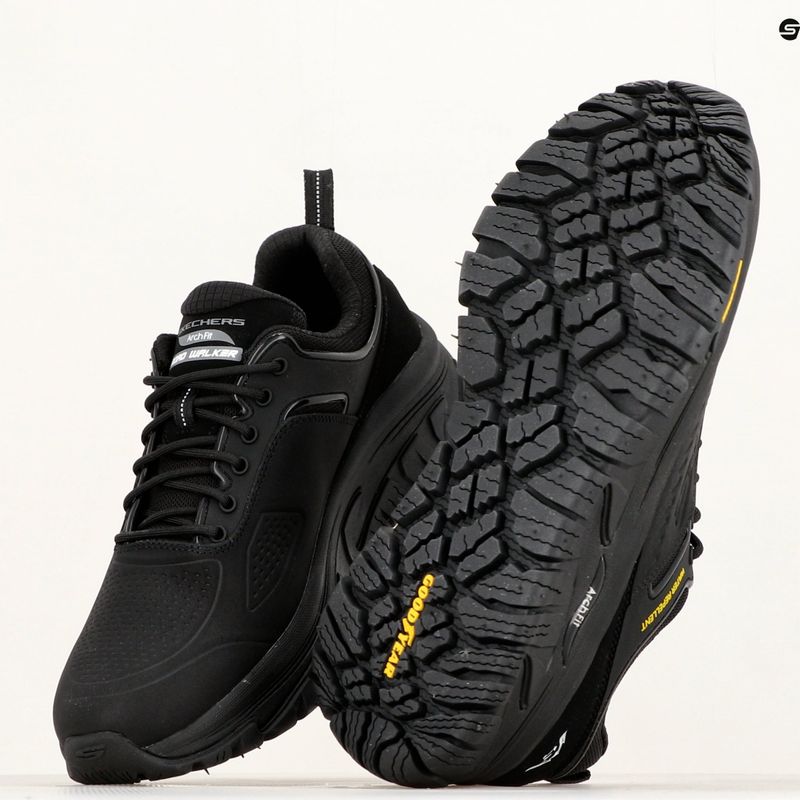 Чоловічі трекінгові черевики SKECHERS Arch Fit Road Walker Recon чорні 18