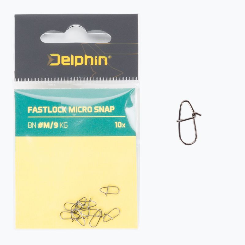 Застібка спінінгова Delphin Fastlock Micro Snap 10 шт. срібляста 969C04100