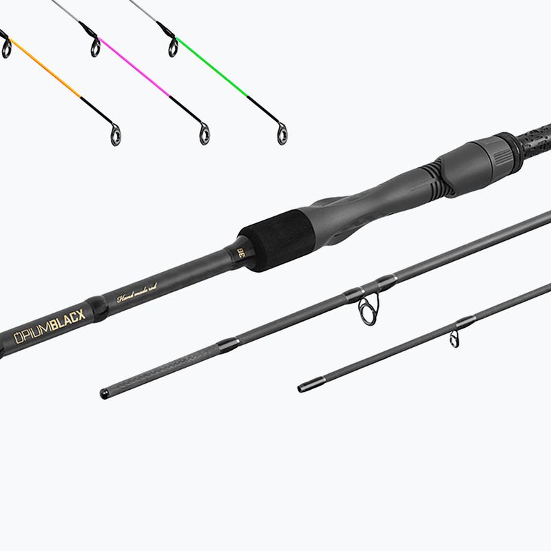 Фідерне вудилище Delphin Opium BlacxFEEDER 3G TechnoCORK + 3 наконечники 6