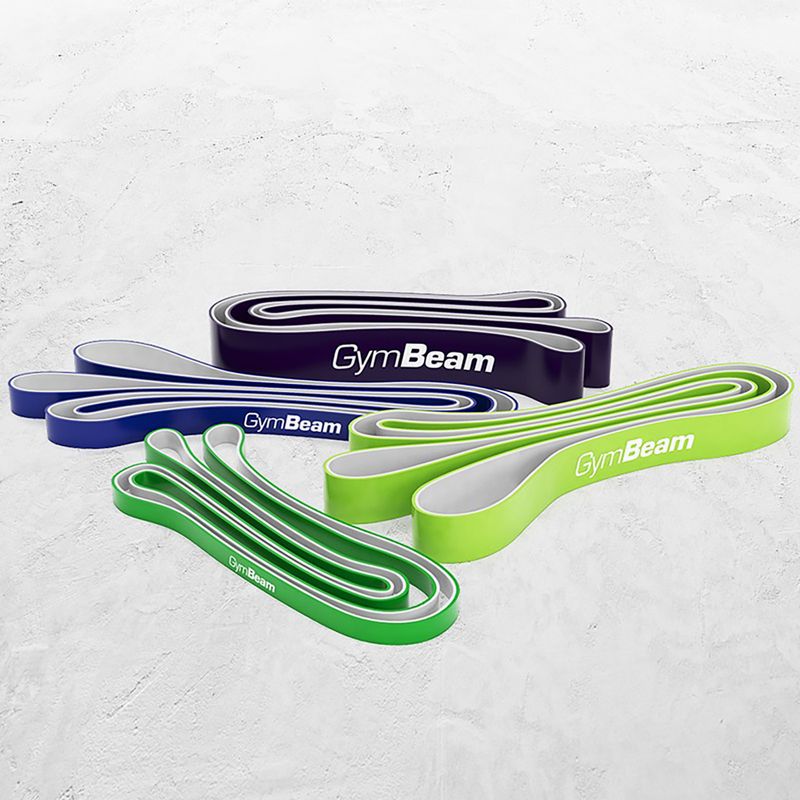 Набір гумок опірних GymBeam DuoBand 4 pack black/lime/navy/green 2