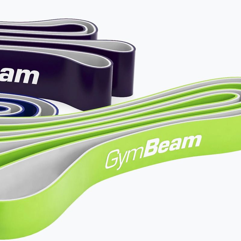 Набір гумок опірних GymBeam DuoBand 4 pack black/lime/navy/green 3