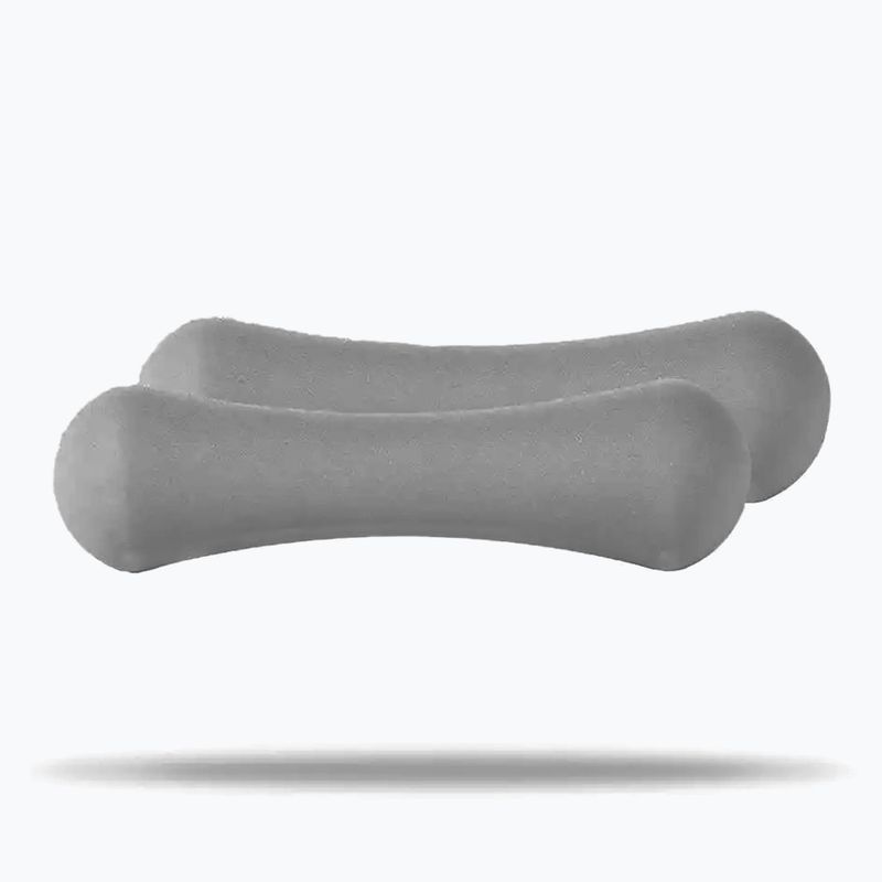 Гантелі GymBeam Neoprene Dumbbells 2 x 1 kg light grey 2