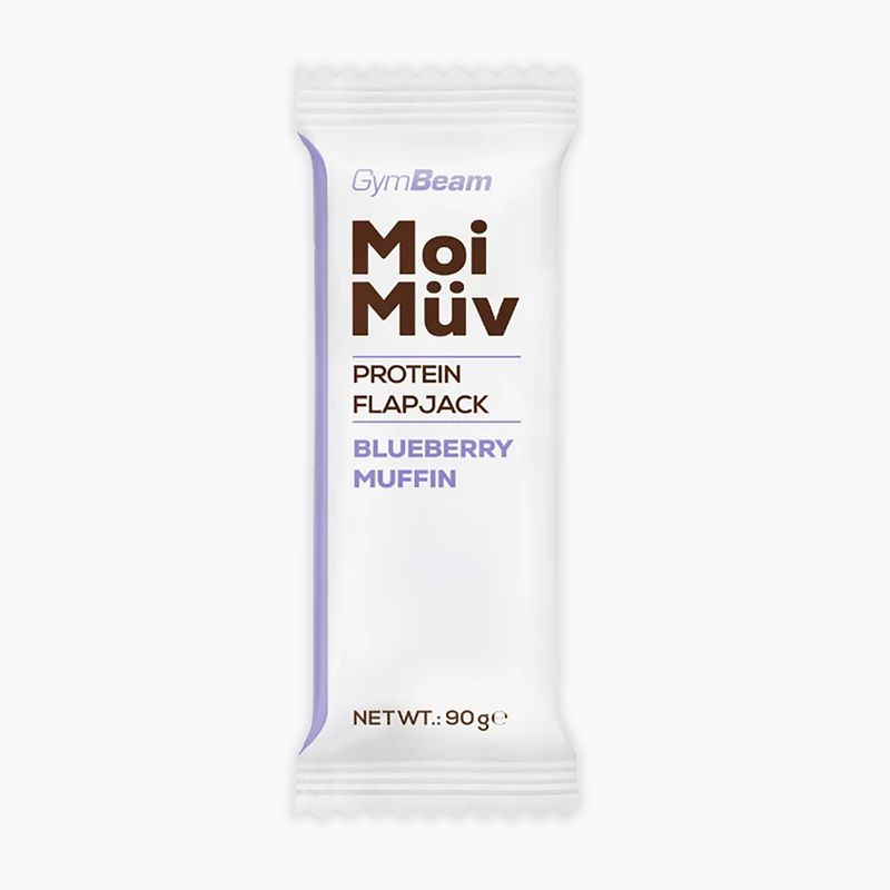 Батончик протеїновий GymBeam MoiMüv Flapjack 90 г blueberry muffin