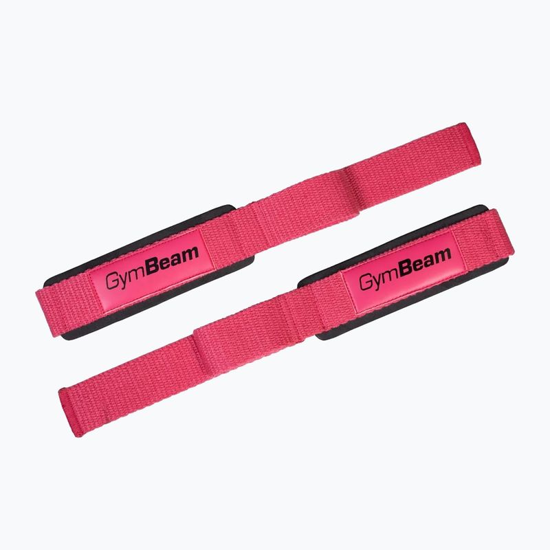 Ремені для важкої атлетики GymBeam X-Grip pink