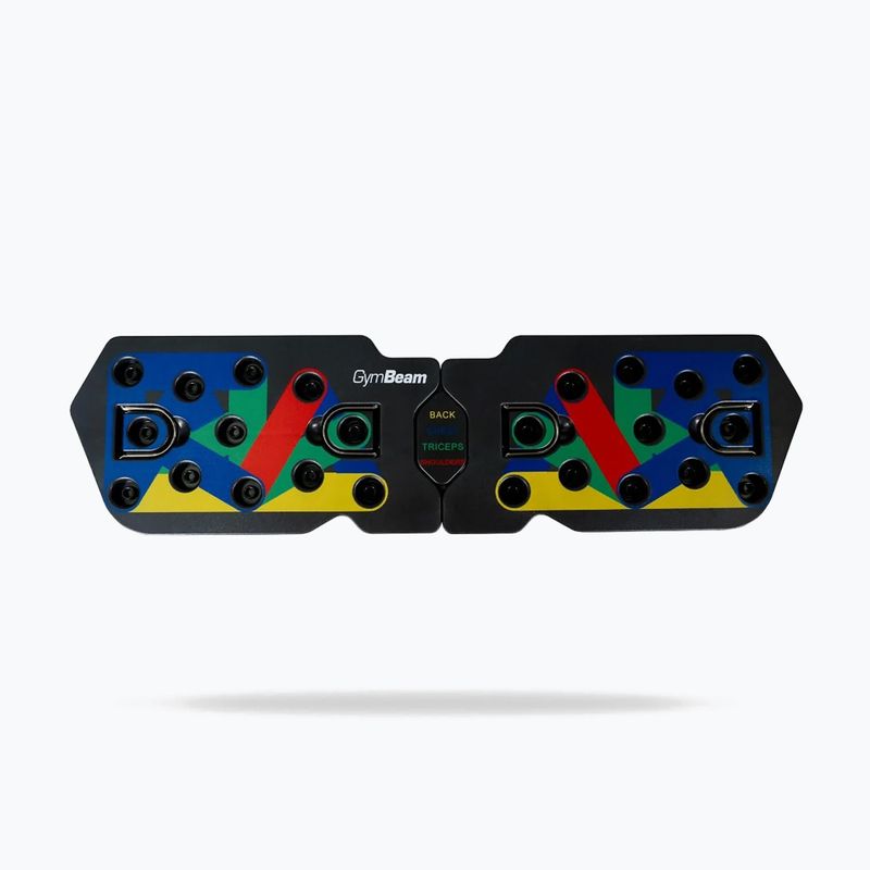 Ручки для віджимань GymBeam black/blue/yellow 2