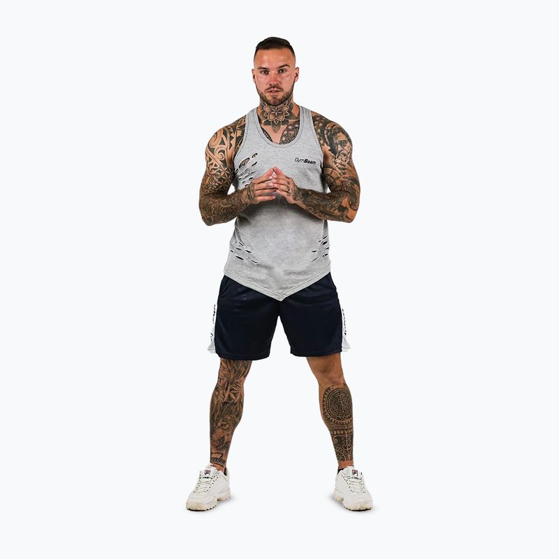 Шорти чоловічі GymBeam Vertical navy 2