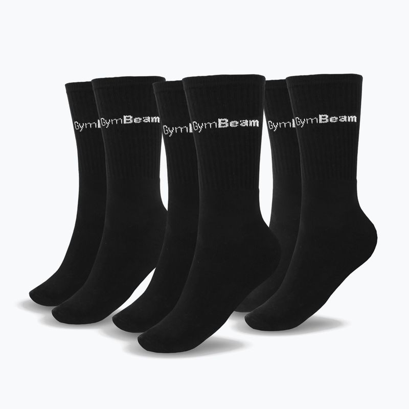 Шкарпетки чоловічі GymBeam 32629 3/4 3 пари black 2