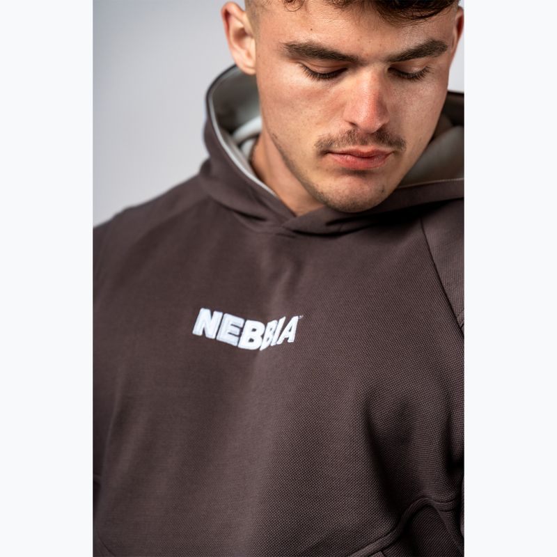Кофта чоловіча NEBBIA Hero Hoodie brown 5