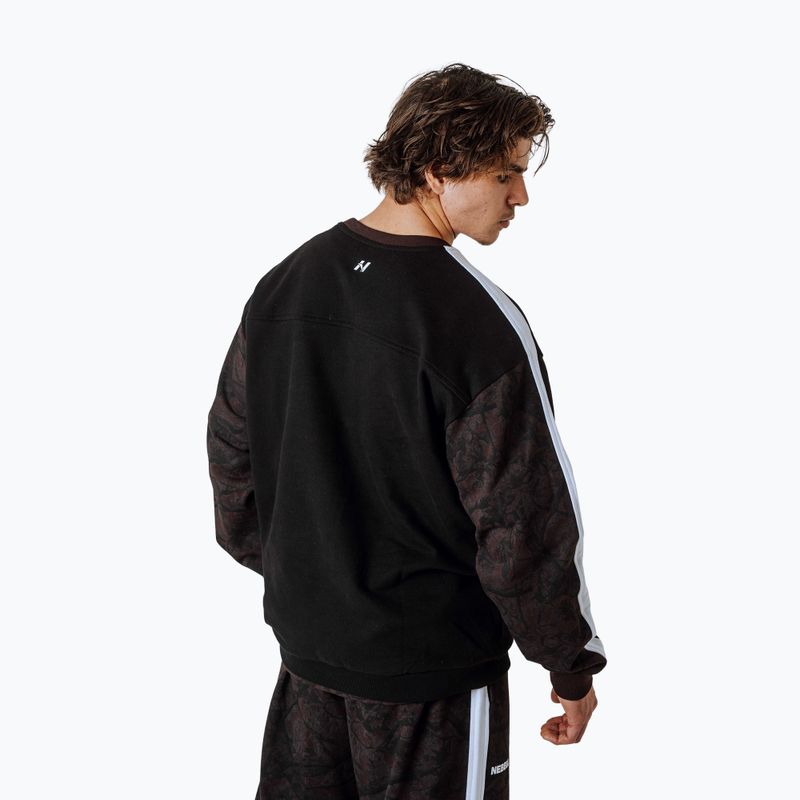 Кофта чоловіча NEBBIA Power FZ dark brown camo 3