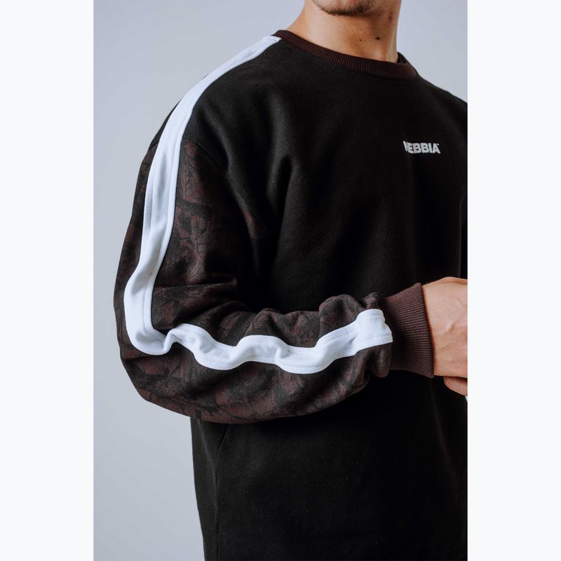 Кофта чоловіча NEBBIA Power FZ dark brown camo 5