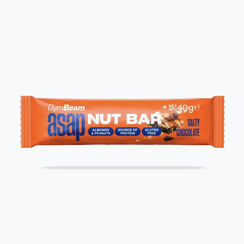 Батончик протеїновий GymBeam ASAP Nut Bar 40 g salty chocolate