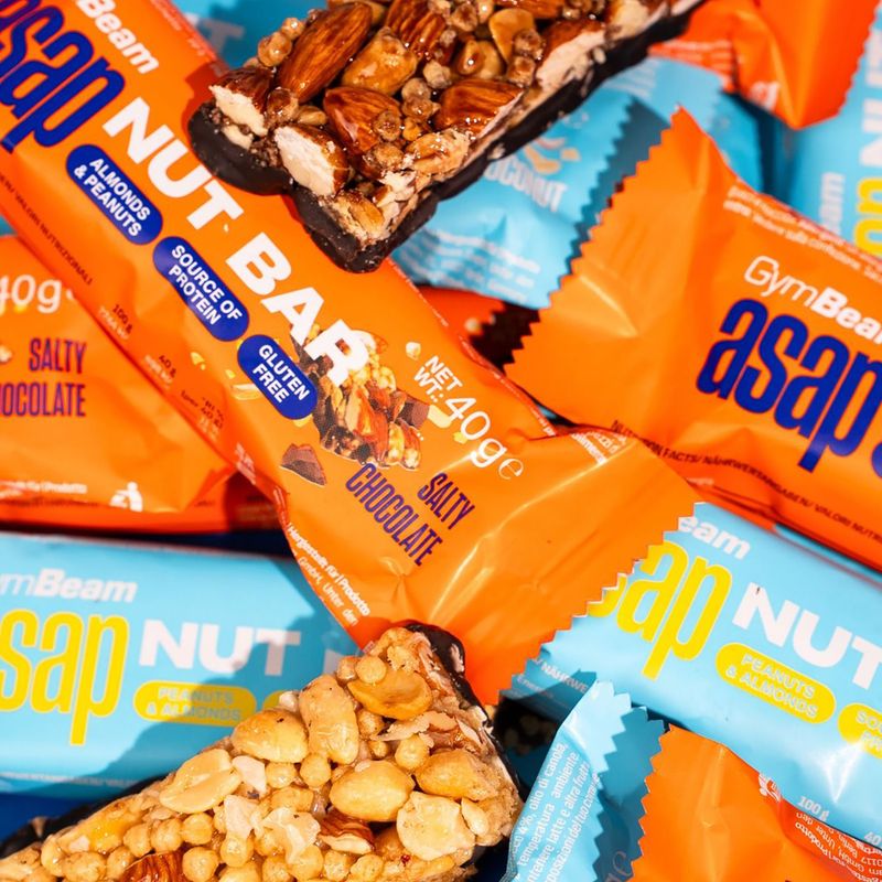 Батончик протеїновий GymBeam ASAP Nut Bar 40 g salty chocolate 2