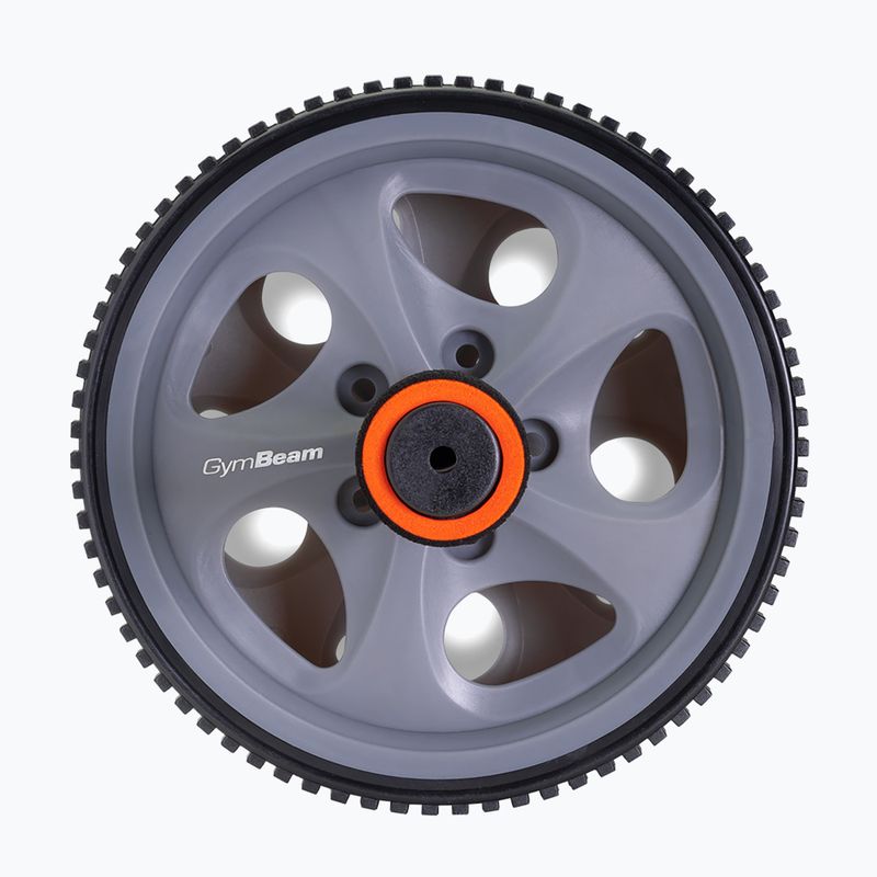 Кільце для вправ на м’язи живота GymBeam Ab Wheel чорний/сірий/помаранчевий 3