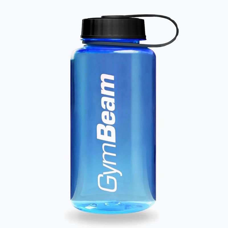 Пляшка GymBeam Blue 1000 ml clear