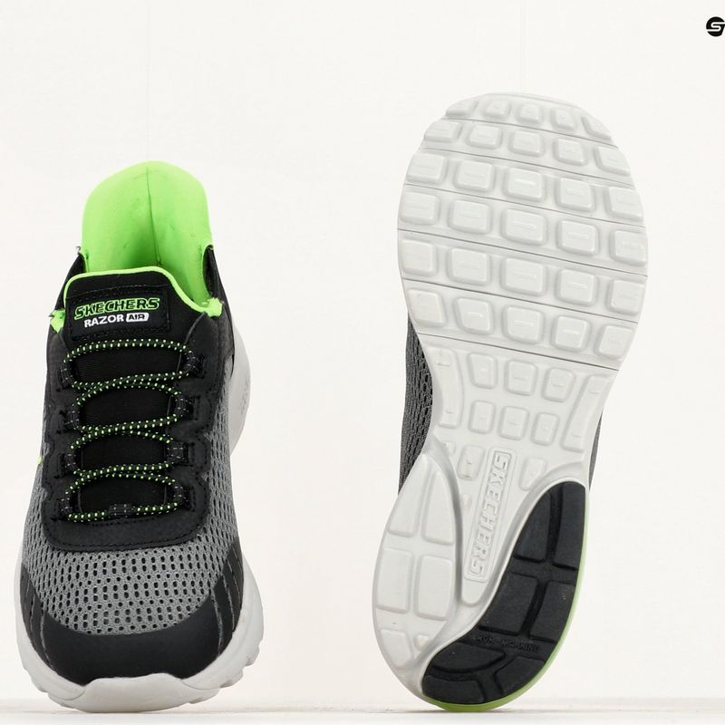Дитячі кросівки SKECHERS Slip-ins Razor Air Hyper-Brisk вугільно-чорні 12