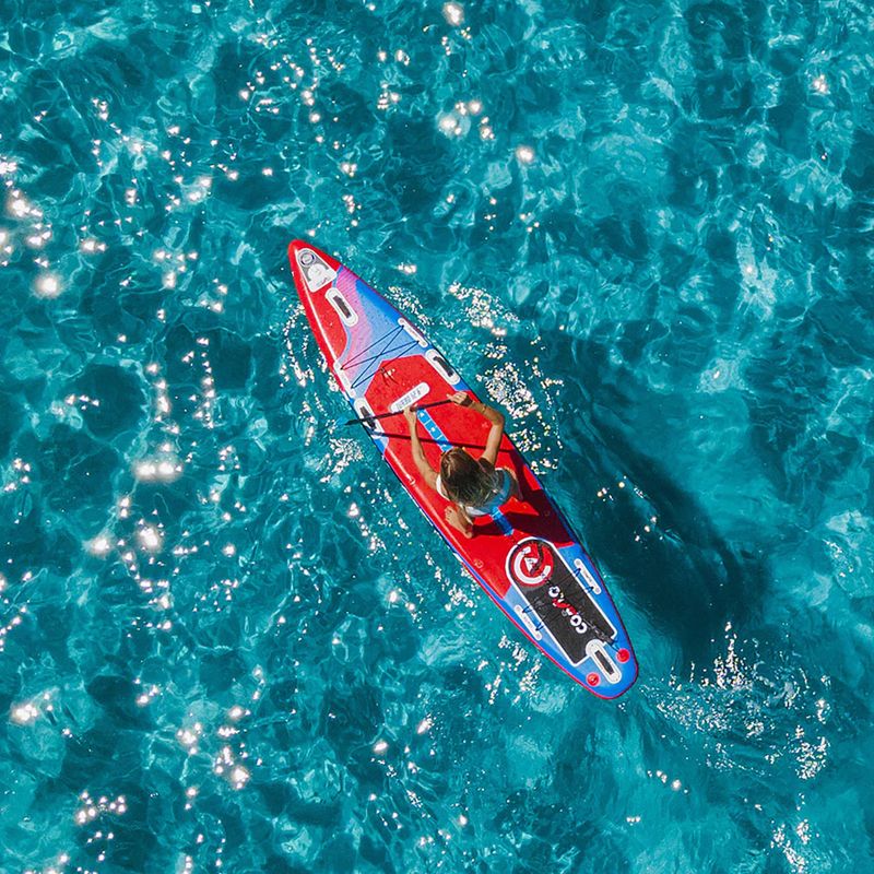 SUP дошка Coasto Turbo 12'6'' синя/червона 13