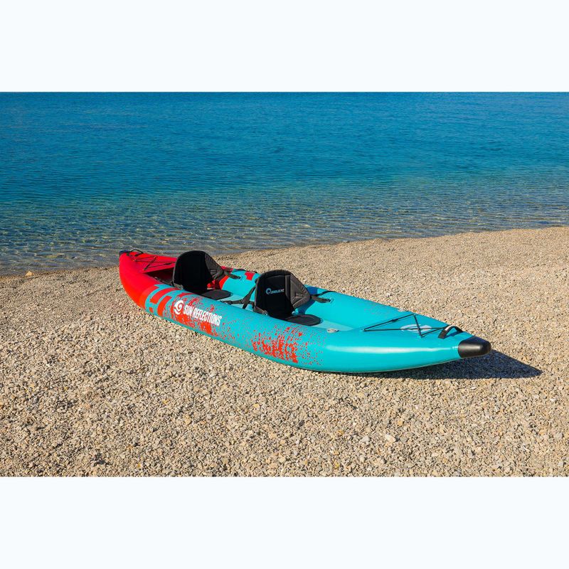 Байдарка надувна двомісна Sun Reflections Tube blue/red 4