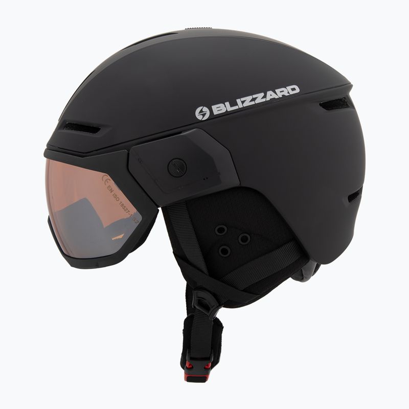 Шолом гірськолижний Blizzard Edge Visor black/mirror smoke 3