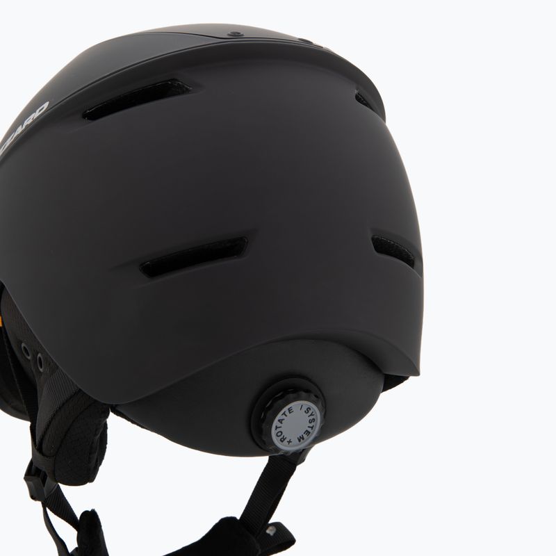 Шолом гірськолижний Blizzard Edge Visor black/mirror smoke 8