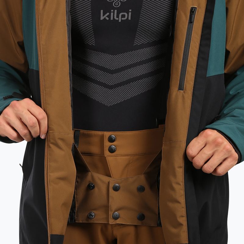 Чоловіча лижна куртка Kilpi Killyan dark green 7