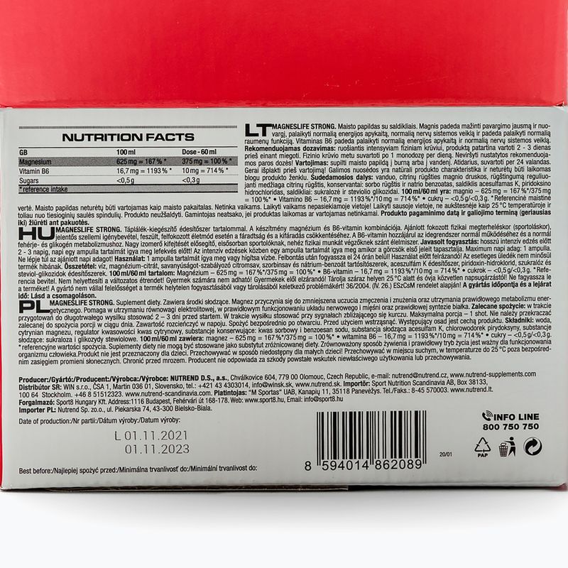 Magneslife Nutrend 20X60мл магній VT-080-1200-XX 3