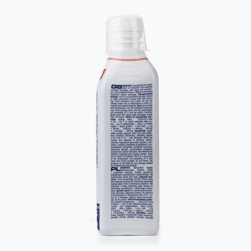 Ізотонічний напій Nutrend Unisport 500ml рожевий грейпфрут VT-017-500-PG 2