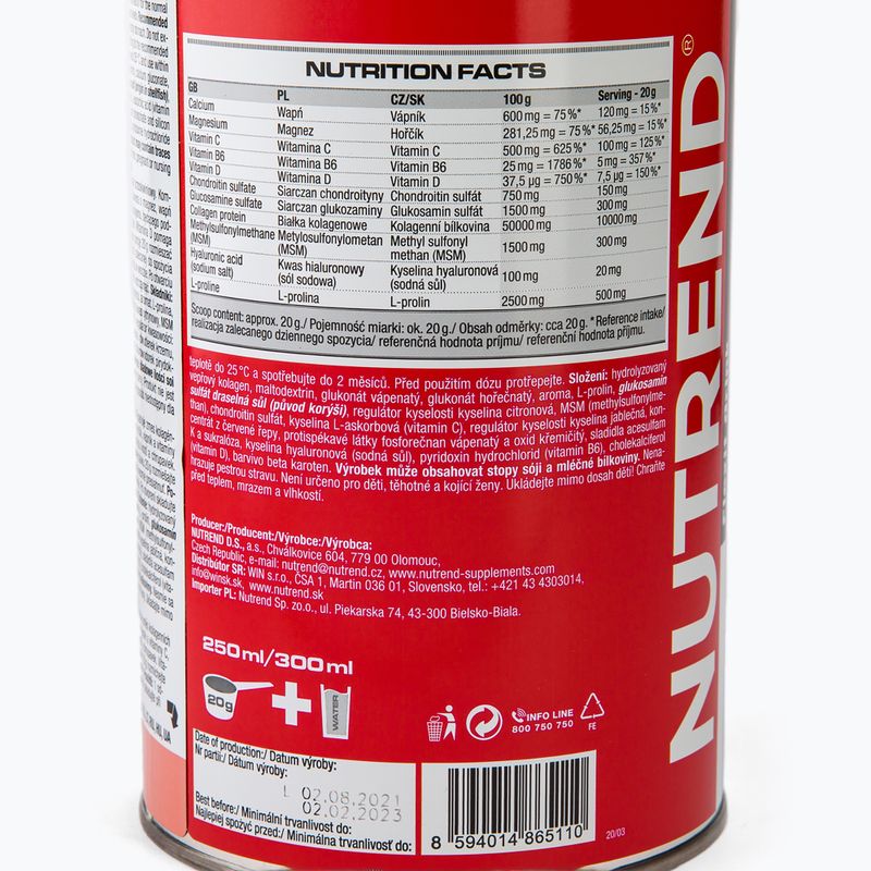 Flexit Drink Nutrend 400г регенерація суглобів персик VS-015-400-BR 3