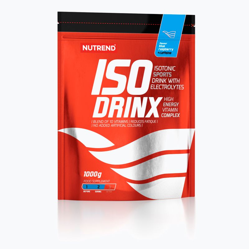 Ізотонічний напій Nutrend Isodrinx 1кг синя малина+кофеін VS-089-1000-MMA