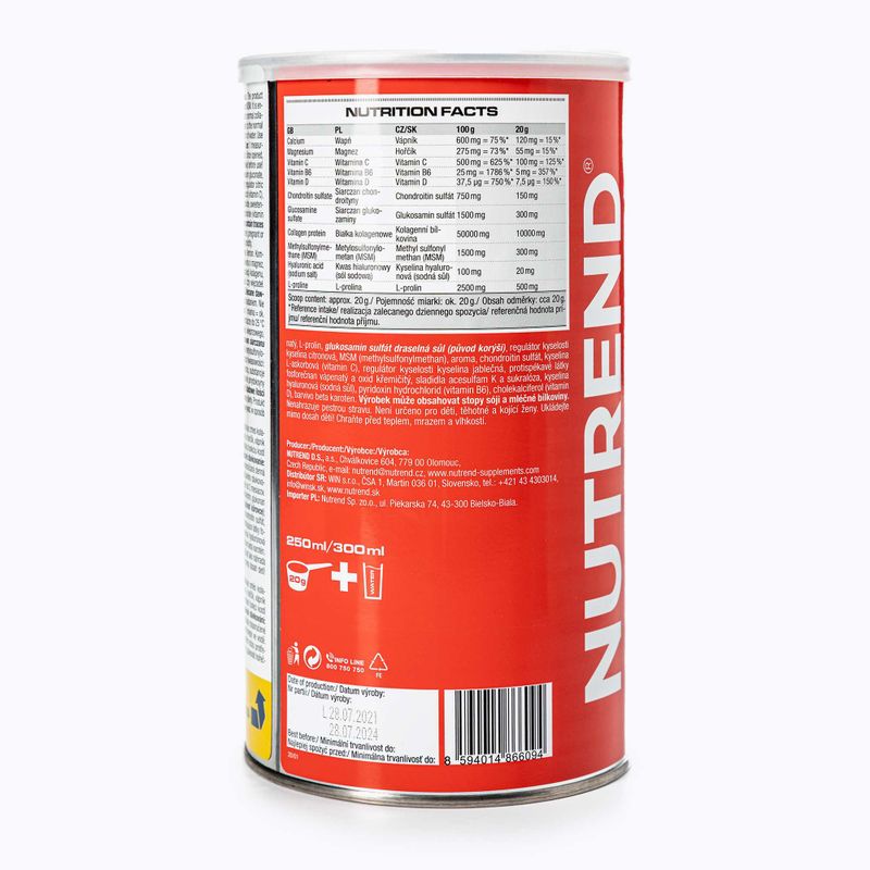 Flexit Drink Nutrend 600г регенерація суглобів лимон VS-015-600-CI 2