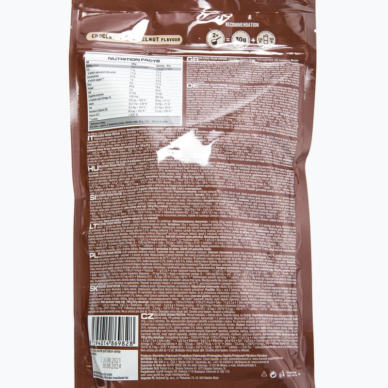 Протеїновий коктейль Nutrend Delicious Vegan Protein 450г шоколад-лісовий горіх VS-105-450-ČLO 3