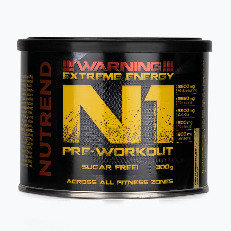 Передтренувальний комплекс Nutrend Pre-Workout N1 300г грейпфрут VS-067-300-G