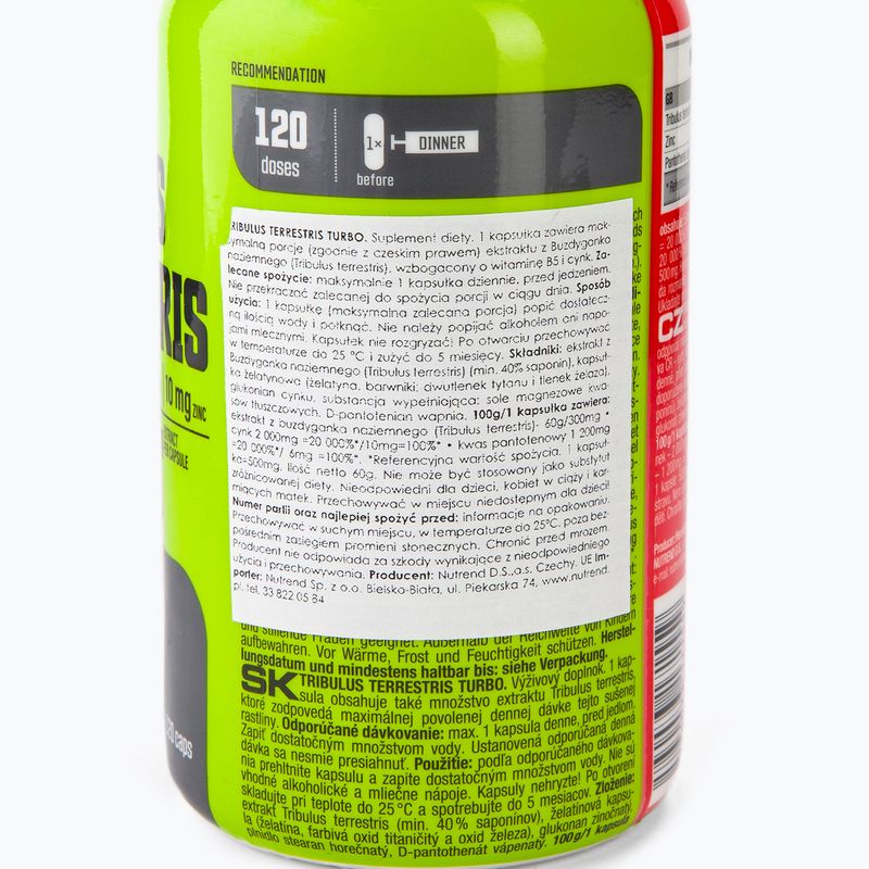 Бустер тестостерону  Nutrend Tribulus Terrestris Turbo 120 капсул VR-046-120-xx 2