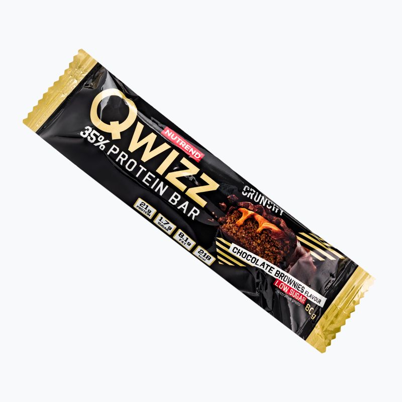 Протеїновий батончик Nutrend Qwizz Protein Bar 60g шоколадний брауні VM-064-60-ČOB