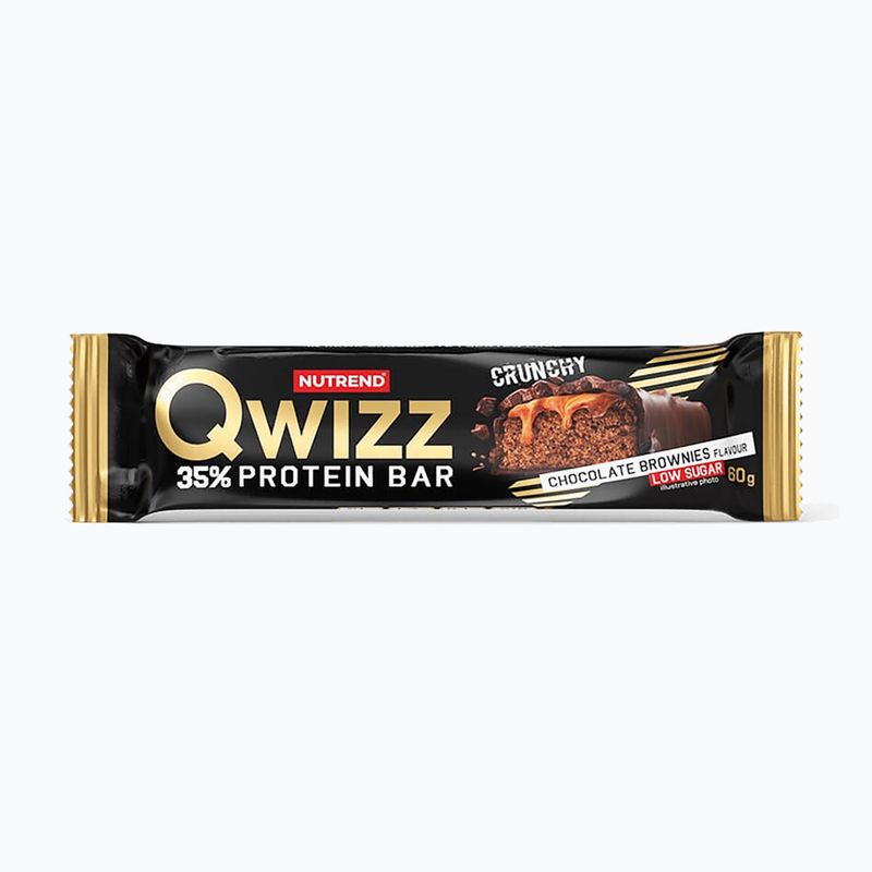 Протеїновий батончик Nutrend Qwizz Protein Bar 60g шоколадний брауні VM-064-60-ČOB 3