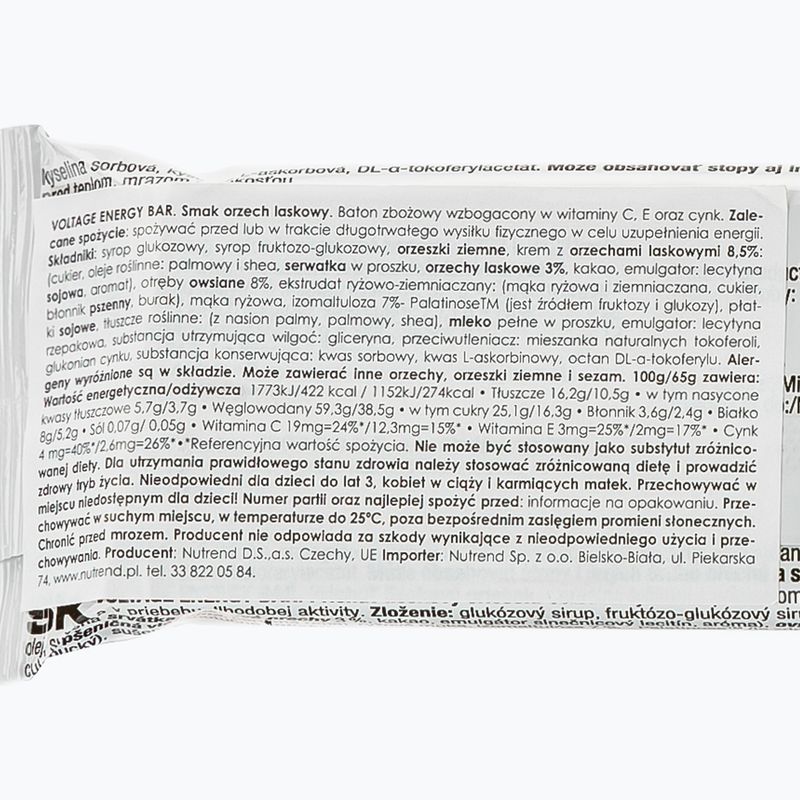 Енергетичний батончик Nutrend Voltage Energy Bar 65г лісовий горіх VM-034-65-LO 2