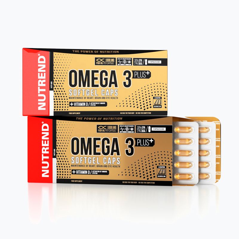 Омега 3 Plus Softgel Nutrend жирні кислоти 120 капсул VR-068-120-XX