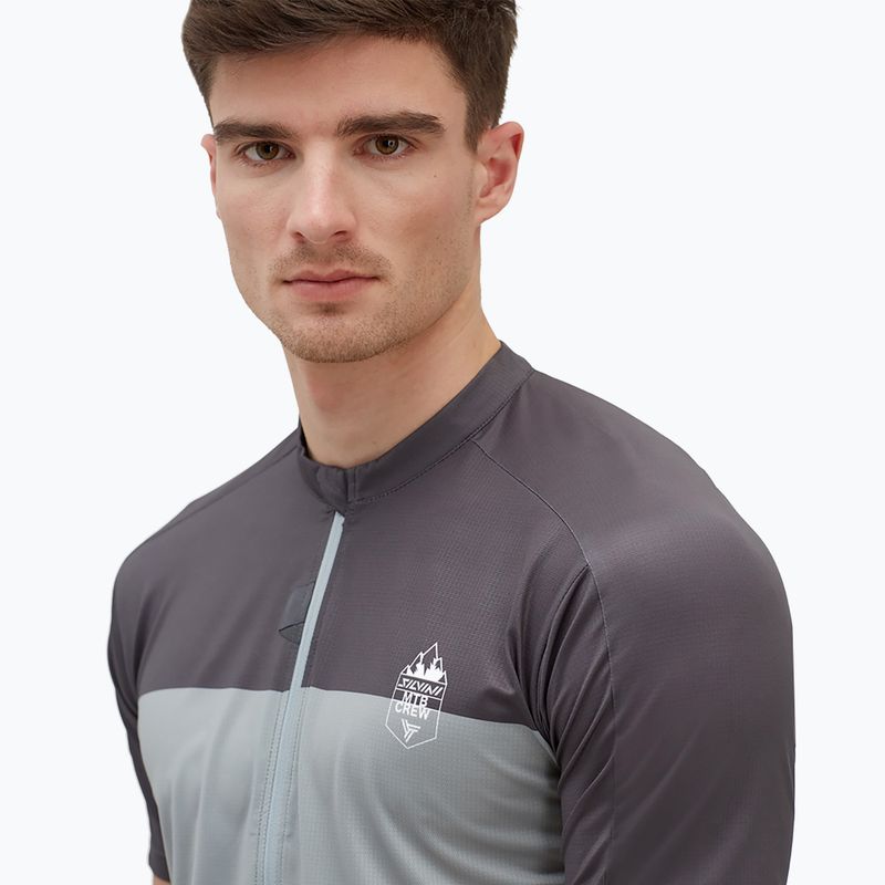 Велофутболка чоловіча SILVINI Turano Pro сіро-біла 3120-MD1645/11082 3