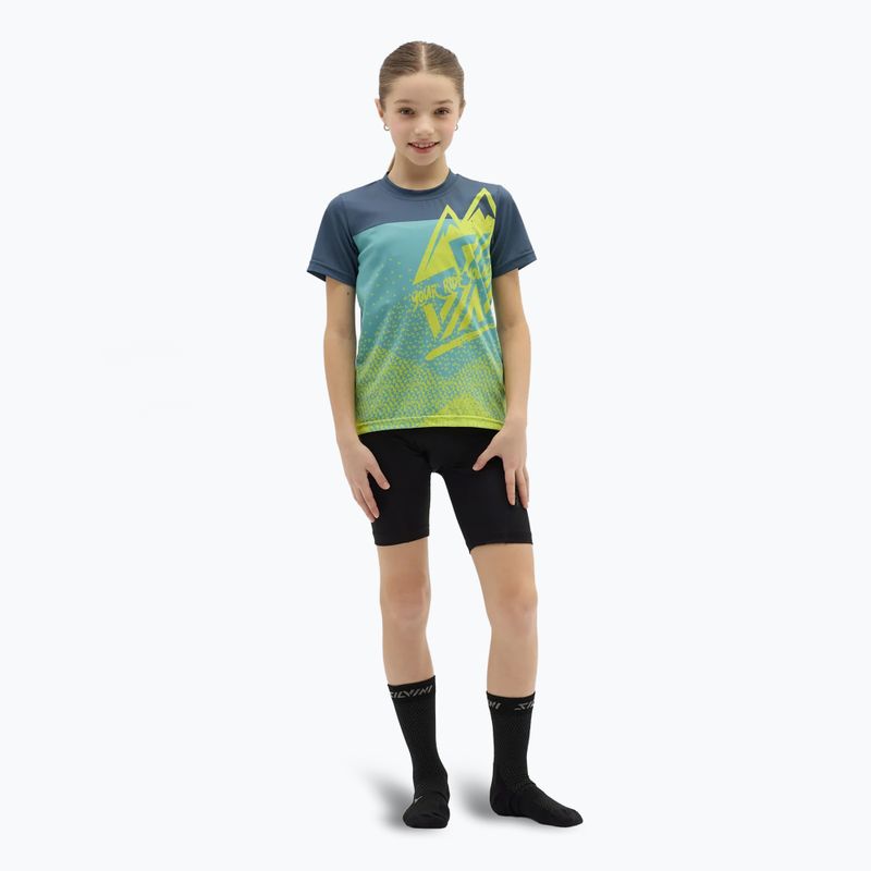 Футболка велосипедна дитяча SILVINI Denni neon/blue 2