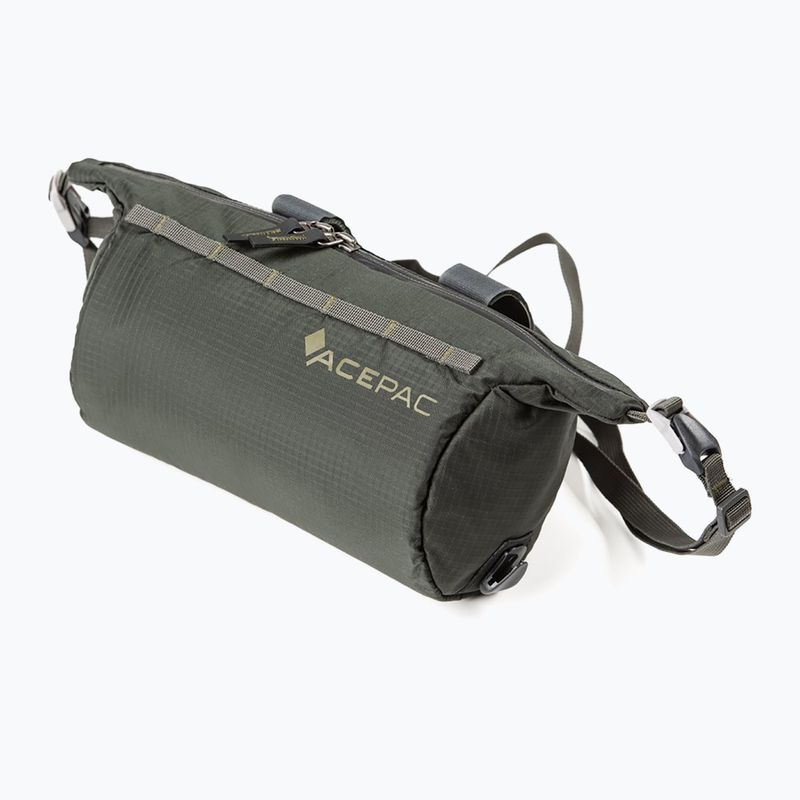 Велосипедна сумка на кермо Acepac Barrel MKIII 2 л сіра 4