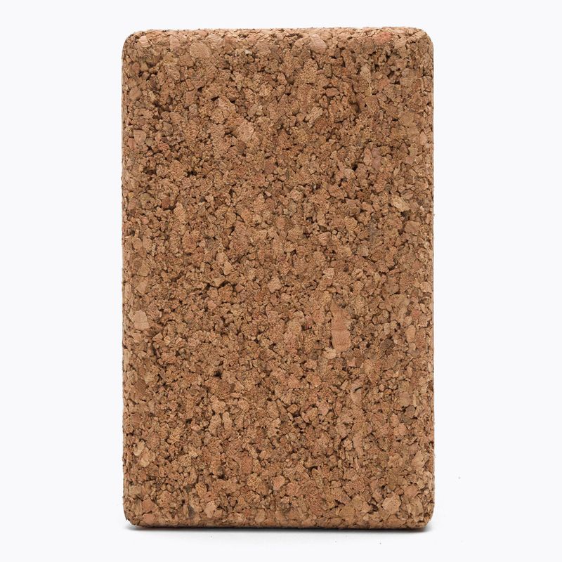 Блок для йоги JadeYoga Cork Block Small світло-коричневий CYBS 4