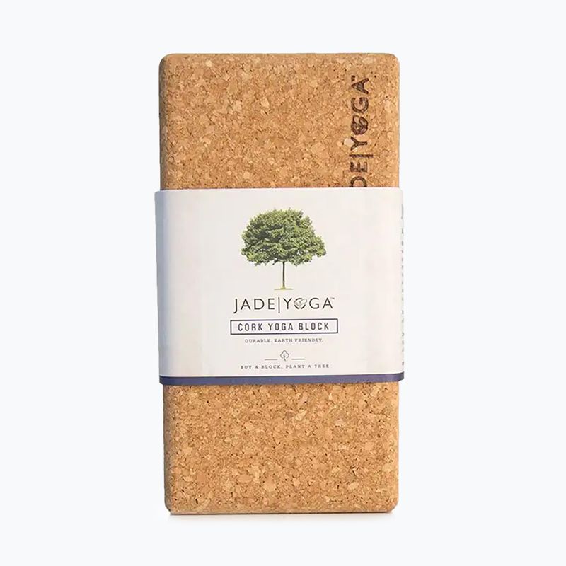 Блок для йоги JadeYoga Cork Block Large cork