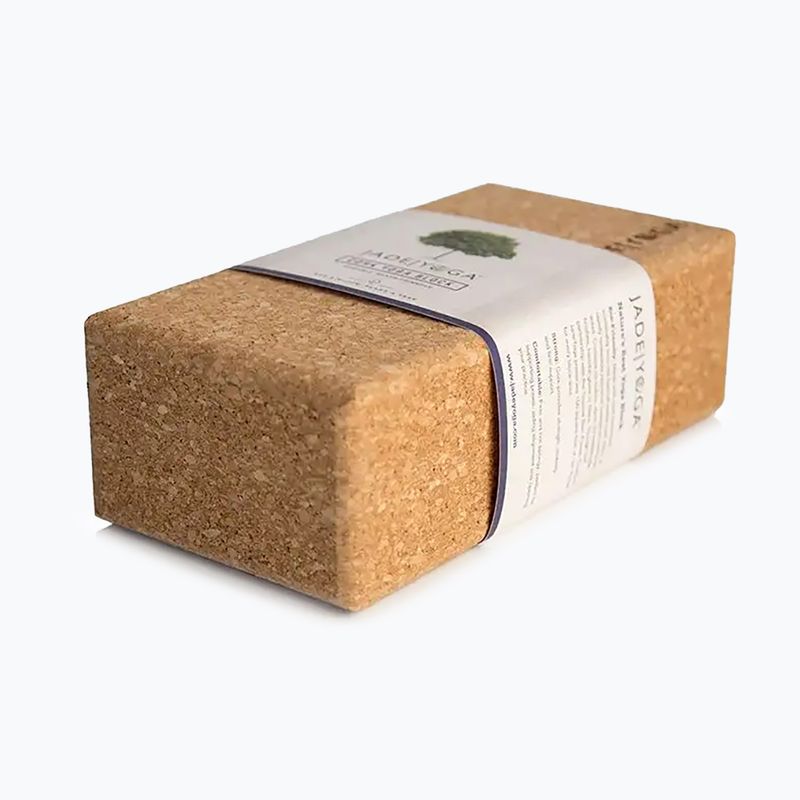 Блок для йоги JadeYoga Cork Block Large cork 2