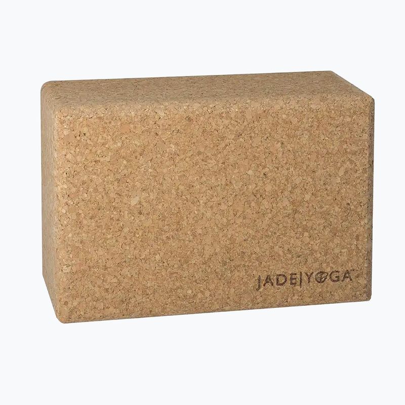 Блок для йоги JadeYoga Cork Block Large cork 3