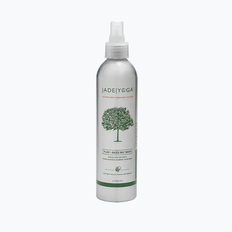 Спрей для чищення килимків Jade Yoga Plant-Based Mat Wash 8oz сріблястий YMW8