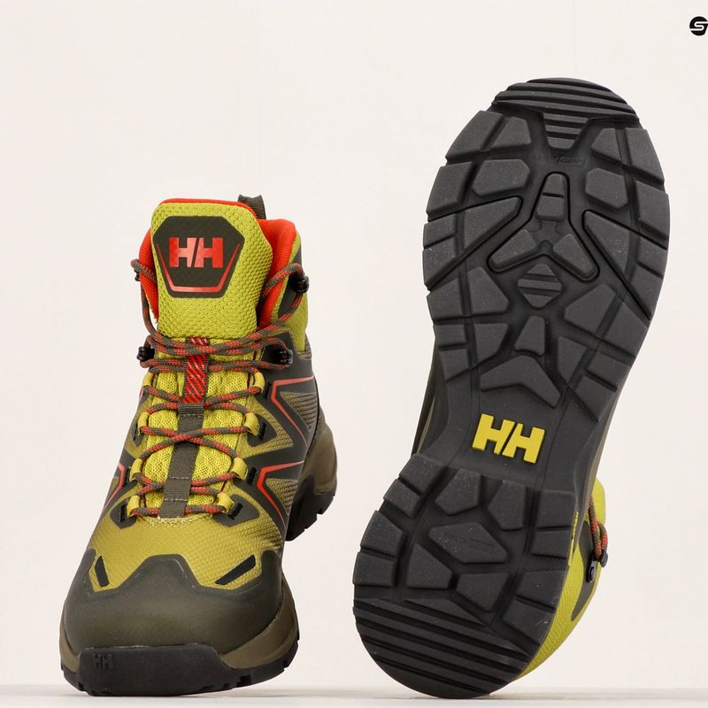 Чоловічі трекінгові черевики Helly Hansen Cascade Mid HT неоновий мох/утилітарний зелений 13